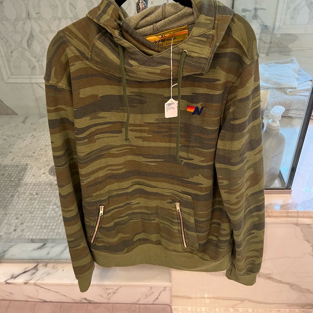 Camo Aviator Nation ninja hoodie size XL